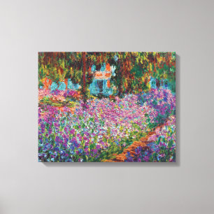 Claude Monet - Schwertlilien in Monets Garten Fine Leinwanddruck
