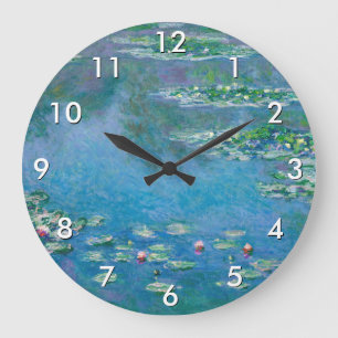 Claude Monet - Seerosen 1906 Große Wanduhr