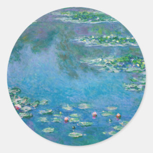 Claude Monet - Seerosen 1906 Runder Aufkleber