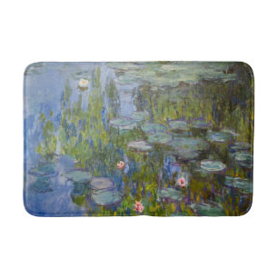 Claude Monet Seerosen 1915 Impressionistische Kuns Badematte