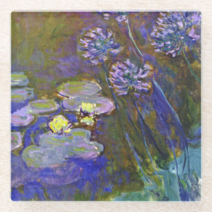 Claude Monet Seerosen Agapanthus Glasuntersetzer