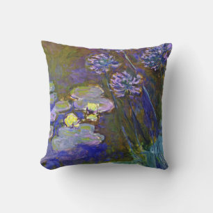Claude Monet Seerosen Agapanthus Kissen