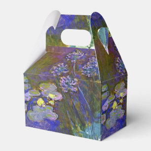 Claude Monet Seerosen Agapanthus Vintage Kunst Geschenkschachtel
