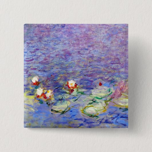 Claude Monet - Seerosen Button (Vorderseite)
