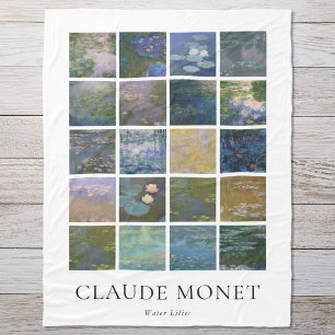 Claude Monet Seerosen Fleecedecke