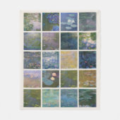 Claude Monet Seerosen Fleecedecke (Vorderseite)