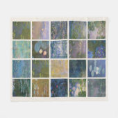 Claude Monet Seerosen Fleecedecke (Vorderseite (Horizontal))