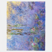 Claude Monet - Seerosen Fleecedecke (Vorderseite)