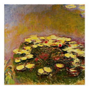 Claude Monet - Seerosen, Gelb, Poster