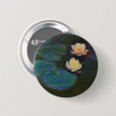 Claude Monet Seerosen Impressionistische Ölkunst Button (Vorne & Hinten)