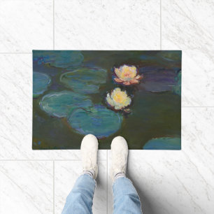Claude Monet Seerosen Impressionistische Ölkunst Fußmatte