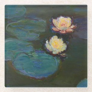 Claude Monet Seerosen Impressionistische Ölmalerei Glasuntersetzer