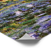 Claude Monet, Seerosen, japanische Brücke, Garten, Poster (Ecke)