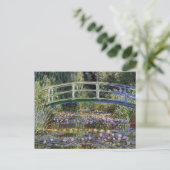 Claude Monet, Seerosen, japanische Brücke, Garten, Postkarte (Stehend Vorderseite)