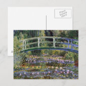 Claude Monet, Seerosen, japanische Brücke, Garten, Postkarte (Vorne/Hinten)