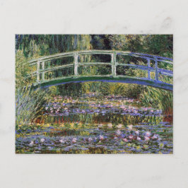 Claude Monet, Seerosen, japanische Brücke, Garten, Postkarte