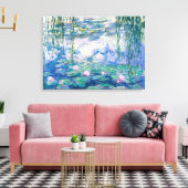 CLAUDE MONET - Seerosen Leinwanddruck (Insitu (Wohnzimmer))