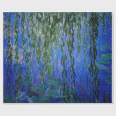 Claude Monet - Seerosen mit Trauerweide Geschenkpapier (Flach)