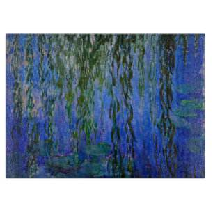 Claude Monet - Seerosen mit Trauerweide Schneidebrett