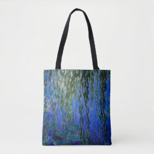 Claude Monet - Seerosen mit Trauerweide Tasche