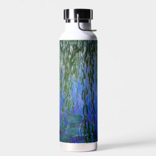 Claude Monet - Seerosen mit Trauerweide Trinkflasche