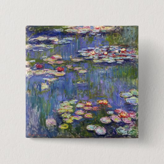 Claude Monet - Seerosen / Nympheas Button (Vorderseite)
