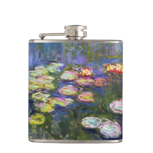 Claude Monet - Seerosen / Nympheas Flachmann
