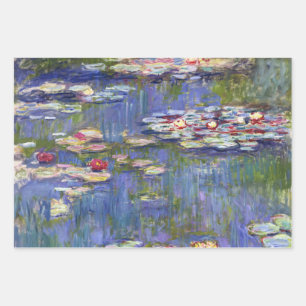 Claude Monet - Seerosen / Nympheas Geschenkpapier Set