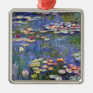 Claude Monet - Seerosen / Nympheas Ornament Aus Metall