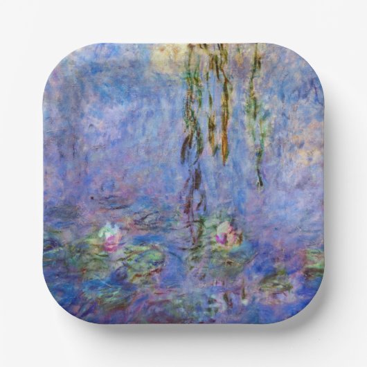 Claude Monet - Seerosen Pappteller (Vorderseite)
