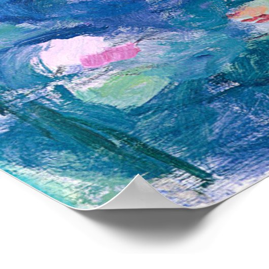 CLAUDE MONET - Seerosen Poster (Ecke)