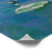 Claude Monet, Seerosen Poster (Ecke)