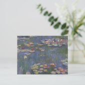 Claude Monet Seerosen Postkarte (Stehend Vorderseite)