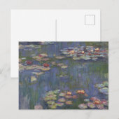 Claude Monet Seerosen Postkarte (Vorne/Hinten)
