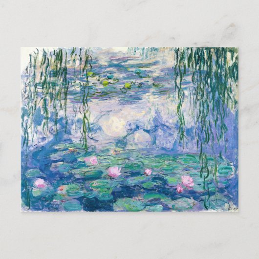 CLAUDE MONET - Seerosen Postkarte (Vorderseite)