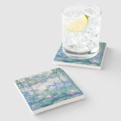 CLAUDE MONET - Seerosen Steinuntersetzer (Seitenansicht)