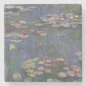Claude Monet Seerosen Steinuntersetzer (Vorderseite)