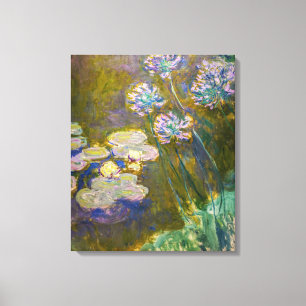 Claude Monet - Seerosen und Agapanthus Leinwanddruck