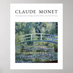 Claude Monet, Seerosen und Japanische Brücke Poster
