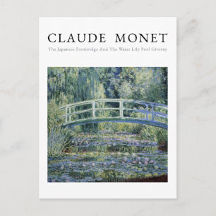 Claude Monet, Seerosen und Japanische Brücke Postkarte