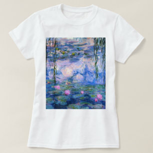 Claude Monet Seerosen Vintage Floral HD Kunst T-Shirt