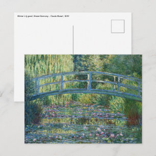 Claude Monet - Seerosenteich, Grüne Harmonie Postkarte