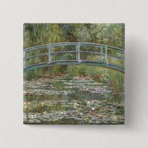 Claude Monet Seerosenteich (Japanische Fußgängerbr Button