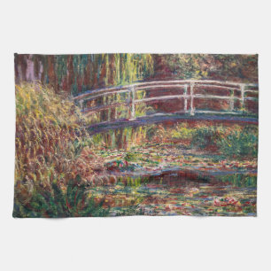 Claude Monet - Seerosenteich, Rosa Harmonie Geschirrtuch
