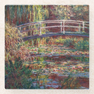 Claude Monet - Seerosenteich, Rosa Harmonie Glasuntersetzer