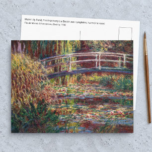 Claude Monet - Seerosenteich, Rosa Harmonie Postkarte