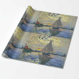 Claude Monet - Segelboot in Le Petit-Gennevilliers Geschenkpapier