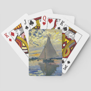 Claude Monet - Segelboot in Le Petit-Gennevilliers Spielkarten