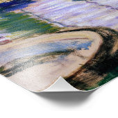 Claude Monet - Segelboote auf der Seine Fotodruck (Ecke)