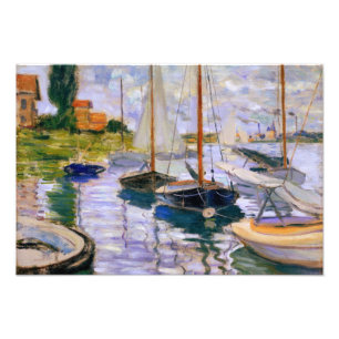 Claude Monet - Segelboote auf der Seine Fotodruck